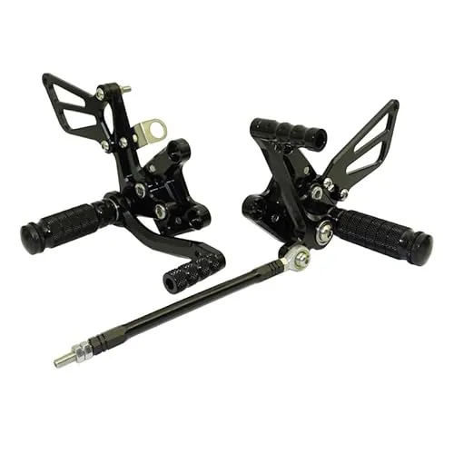 FIRECARP バイク用バックステップ バックステップキット 調整可能 フットペダル CNC 6061-T6アルミニウム GSX-R600 2000-2005年 GSX-R750 1996-2005年 GSX-R1000 2001-2004年 SV650