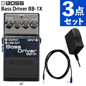 【アダプター・シールド付き】ボス エフェクター Bass Driver BB-1X PSA-100S2 VGS-30 ベース用 歪み BOSS（ラッピング不可）（.QL）