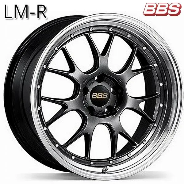 BBS LM-R 【LM300】 19インチ 8.5J 5H114.3 +38 ダイヤモンドブラックＸリム/ブラックブライトダイヤカット(DB-BKBD) アルミホイール単品 4本セット 送料無料