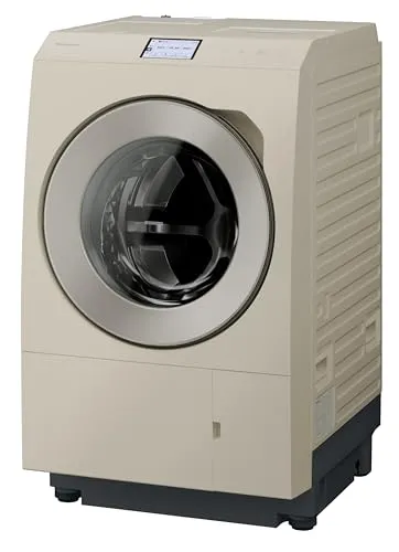 パナソニック 日本製 ドラム式洗濯乾燥機 幅63.9cm 洗濯12kg/乾燥6kg 左開き NA-LX129EL-C サンドグレージュ トリプル自動投入 温水スゴ落ち泡洗浄 ナノイーX はやふわ乾燥ヒートポンプ カラー液晶タッチパネル スマホで洗濯