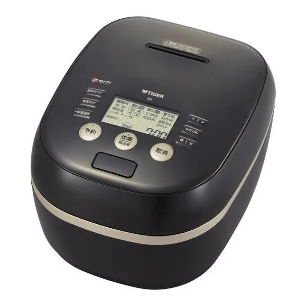 TIGER JPH-G100K ブラック 土鍋ご泡火炊き [圧力IH炊飯器(5.5合炊き)]