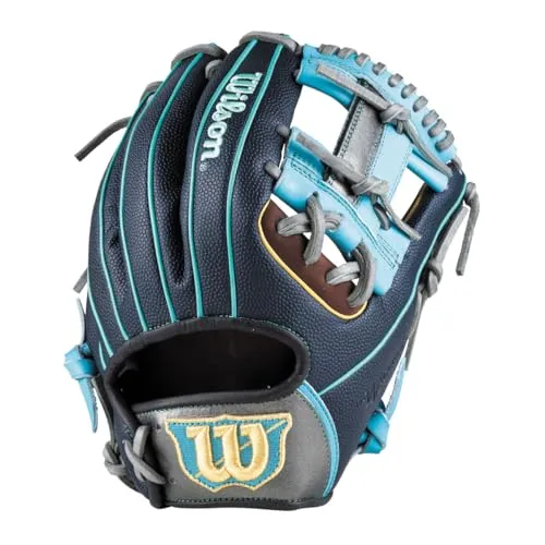 Wilson(ウイルソン) 野球 一般用 The Wannabe Hero DUAL(ワナビーヒーロー デュアル) 86型 内野 右投げ Dブラウン×ネイビーSS WBW104378