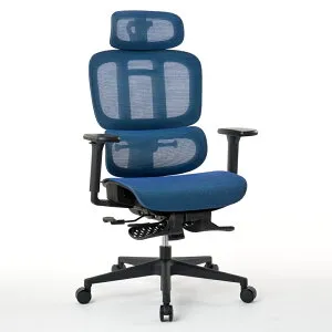 ROOMWORKS(ルームワークス) オフィスチェア M5シリーズ 多機能フルメッシュワークチェア（ブルー） RM5-BL [RM5BL]