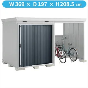 【自転車置場 駐輪】イナバ物置 FW／フォルタ ウィズ FW-1818+18KS CG スタンダード 右側開放スペース 豪雪型『物置 屋外 大型 diy』【関東・東海地方限定配送】【追加金額で取付工事可能】 CG