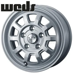 Weds VICENTE 06PS 14インチ 5.0J PCD:100 穴数:4 inset:35 トヨタ 160系 プロボックス/サクシード専用 シルバー (ウェッズ ヴィセンテ 06PS) [ホイール4本セット]