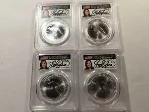 C16 オーストラリア 2022-P シルバー 1 オンス$1 カンガルー PCGS MS-70 グループ 4 個