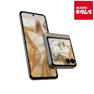 モトローラ motorola razr 50 メイン 6.9インチ/アウト 3.6インチ SIMフリースマートフォンサンドクリーム PB230001JP /Dimensity 7300X/RAM 12GB/ROM 512GB/Android 14 SIMフリー スマートフォン 本体 スマホ 防水 防