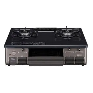 パロマ ガステーブル コンロ グレー [約60cm/都市ガス12・13A/左強火] ICS89BML12A13A