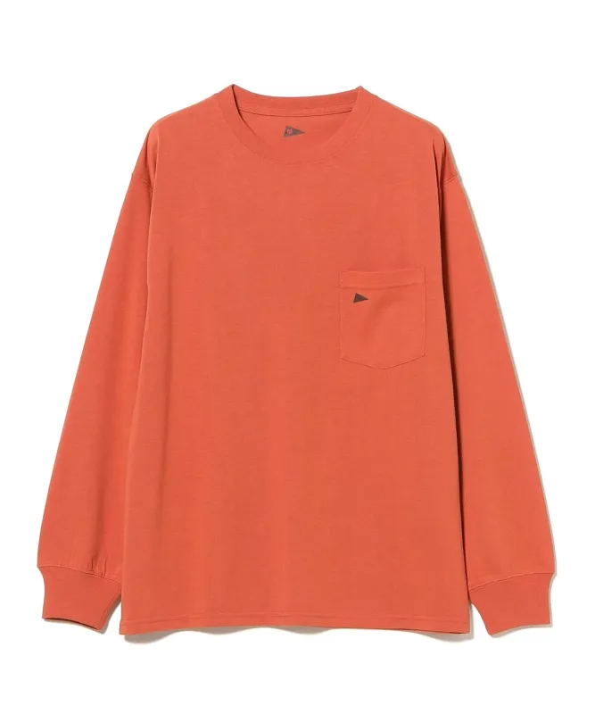 QUICK DRY Long Sleeve Tee Tシャツ・カットソー MEN ORANGE M