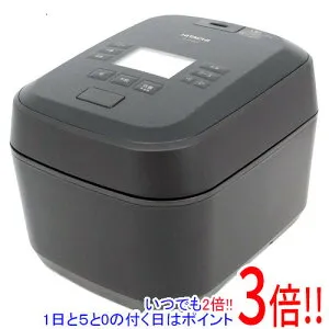 【延長保証対応!!】日立 圧力＆スチームIHジャー炊飯器 ふっくら御膳 5.5合 RZ-W100JM(K) 漆黒