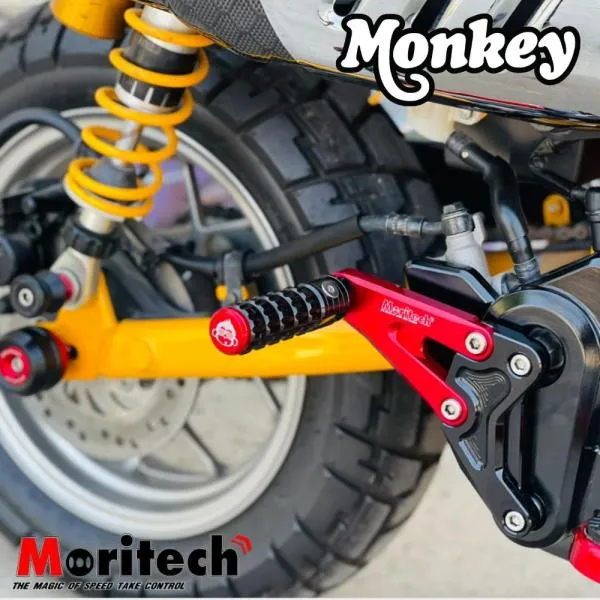 MORITECH ホンダ モンキー125用タンデムステップ/リアフットペグ / Rear Foot Pegs Bracket For Honda MONKEY125 JB02 JB03