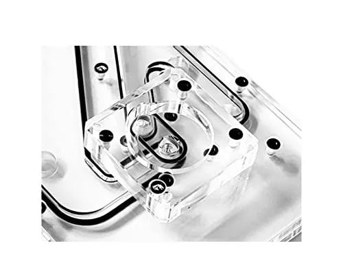 Bykski Distro Plate for Lian Li O11 Dynamic EVO (フロントマウント) - PMMA w/ 5v アドレス指定可能なRGB(RBW) (RGV-LAN-O11-EVO-LI-P) - ポンプなし