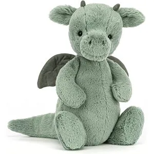 全高約31cm！JELLYCAT（ジェリーキャット） Bashful Dragon Medium おもちゃ プレゼント 誕生日 ぬいぐるみ ギフト インテリア ドラゴン