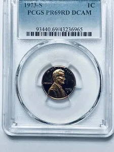 1973-S リンカーン記念館リバースセント PCGS PR69RD DCAM