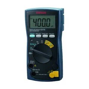 三和電気計器 デジタルマルチメータ CD770 DC/AC600V 9ファンクション