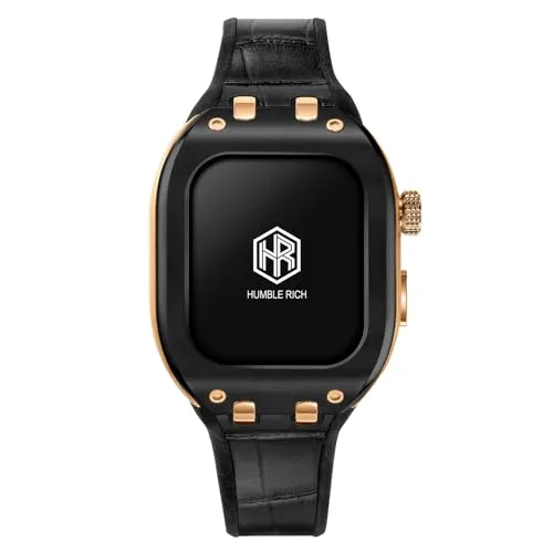 [HUMBLE RICH] ユニセックス 腕時計 Watch ハンブルリッチ CLASSIC クラシック WBB0289-009 Apple Watch ケース 9/8/7対応 - IPcoating WBB0289-009 41mm ブラック文字盤 ステ