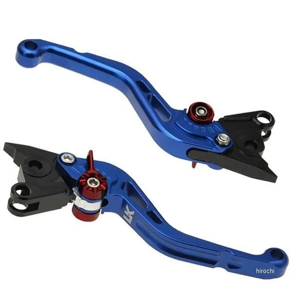 【メーカー在庫あり】 KA015-006-0204 ユーカナヤ U-KANAYA ビレットレバーセット スタンダードタイプ ショート 00年-06年 Z1000、ZX-6R 青 JP店