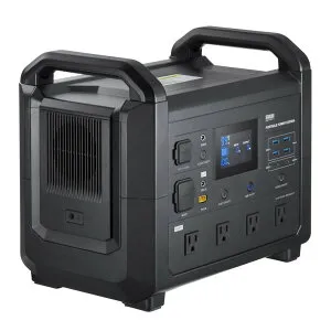 サンワサプライ BTL-RDC38 ポータブル電源 1536Wh AC1600W リン酸鉄リチウム 正弦波 PD100W LCD残量表示 急速充電 シガー出