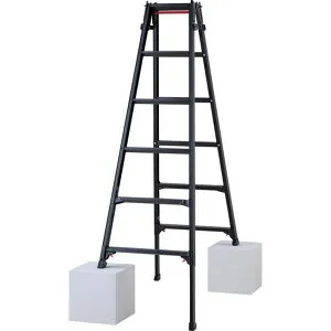【メーカー在庫あり】 RYZB18A 長谷川工業(株) ハセガワ ハシゴ兼用伸縮脚立(ブラックレーベル)RYZB-18a(10911) RYZB-18A JP店