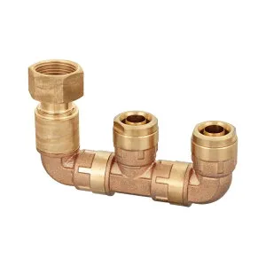 オンダ製作所 WMRH8A-2516C-S 回転式MBヘッダー ナット付アダプター G1×16A（PEX） ダブルロックジョイント