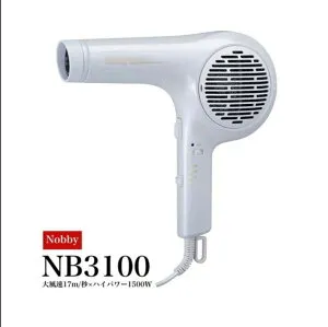 ヘアードライヤーNB3100 Nobby ノビー マイナスイオンドライヤー 1500W 大風量 業界No1！ ホワイト