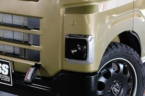 テイクオフ アトレー ハイゼット S700V/S710V フォグカバー ダークスモーク FLC0120