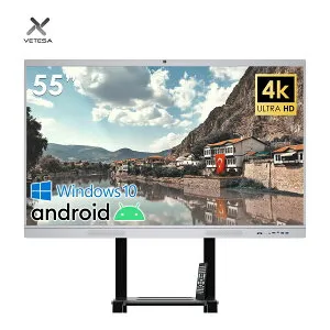 [VETESA正規販売店]一体型デスクトップパソコン PC 新品 デュアルOS Windows10/Andoroid 55型 Core i5 8RAM 256ROM 大型ディスプレイ モニター アンチグレア