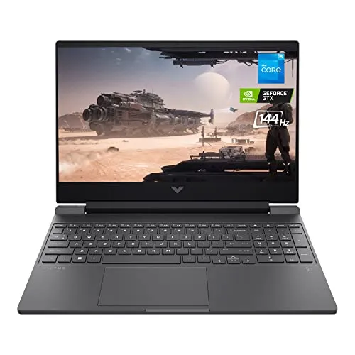 HP Victus 15.6インチ FHD 144Hz ゲーミングノートパソコン Intel Core i5-12450H プロセッサー NVIDIA GeForce GTX 1650 16GB RAM 512GB SSD HDMI SDカードリーダー バ