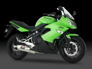 ヨシムラ Ninja400R('11-'12)用 Slip-On Oval-Cone サイクロンEXPORT SPEC/SS(ステンレスカバー) 110-255-5P50