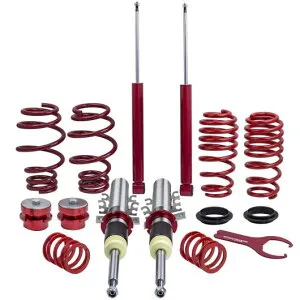 4ピース サスペンション コイルオーバー 適用: VW ポロ 9N FOX 5Z 1.2 1.4 1.6 1.8T＆1.4 TDI 1.9SDI TDI AL-NN-3113 AL Car parts