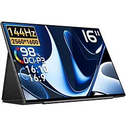 EHOMEWEI USB-C接続 モバイルモニター SPシリーズ SP-160NW ［16型 /WQXGA(2560×1600） /ワイド /144Hz］