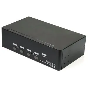 ■StarTech KVMスイッチ/4ポート/2画面/DisplayPort/4K60Hz/3.5mmオーディオ/2ポートハブ〔品番:SV431DPDDUA2〕【5724952:0】[法人・事業所限定][外直送元][店頭受取不可]