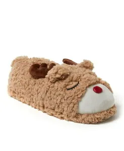 ディアフォームズ レディース シューズ サンダル Dearfoams Men's Unisex Adult Animal Closed Back House Slipper - Santa Latte アニマル