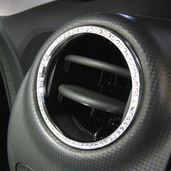 TANTO Custom タントカスタム専用エアーベントサイドリング2pcs(クリスタル)TANTO CBA-L375S 385S DBA-375S 385S H19.12月～/インテリア・パーツ・DMMC