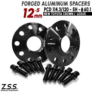 Z.S.S. AP クラウンセダン (2023~) CROWN SEDAN 6AA-AZSH32 ZBA-KZSM30 12mm PCD120 5穴 ハブ径 60.1φ トヨタ スペーサー R14ボルト付き