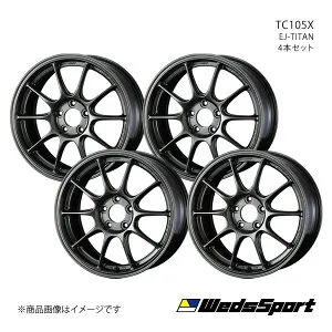 wedssport/TC105X インプレッサWRX STI GRB/GRF/GVB/GVF ホイール 4本セット 0073520×4【17×8.0J 5-114.3 INSET42 EJ-TITAN】