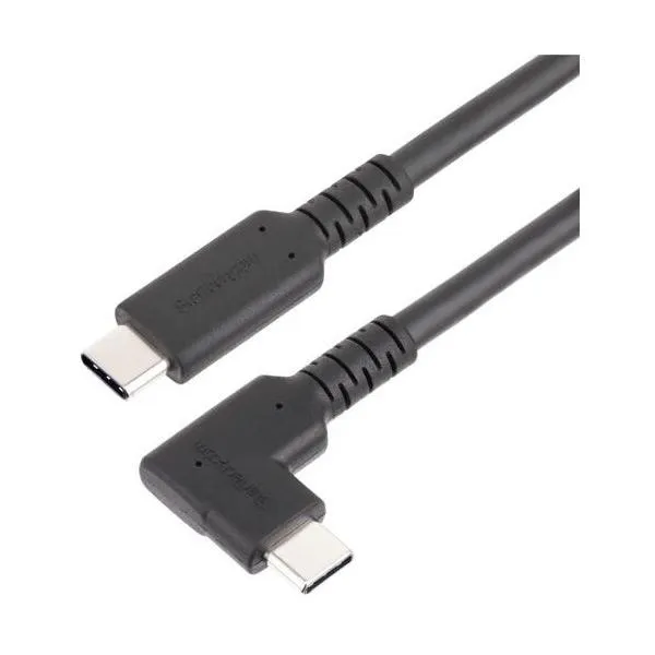 STARTECH.COM USB-Cケーブル/L字型/高耐久/2m/USB 3.2 Gen 1/4K60Hz DPalt/100W PD/同期充電 RUSB315CC2MBR 1本