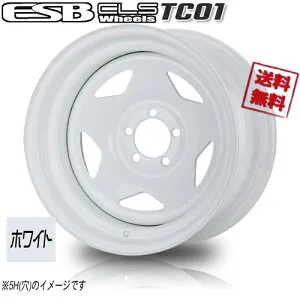 ホイール新品 4本セット ESB CLS TC-01 ホワイト 深リム鉄チン 16インチ 6H139.7 7J+42 108 送料無料 カスタムカー 200系 ハイエース NV350