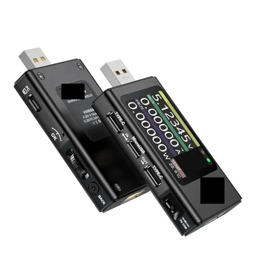 USBテスター 電圧計 電流計 TYPE-C 急速充電検出トリガー 容量測定 リップル測定(FNB58)