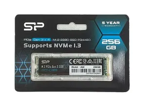 シリコンパワー SSD 256GB 3D NAND M.2 2280 PCIe3.0×4 NVMe1.3 P34A60シリーズ 5年保証 SP256GBP34A60M28