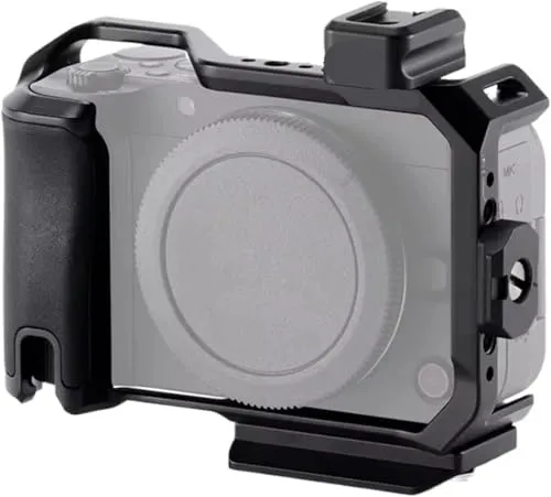 NATO トップ ハンドルが付いている完全に拡張された保護カメラ ケージ、キヤノン、EOS R50 V カメラ アクセサリーと互換性があります(TA-T83-FCC-B)