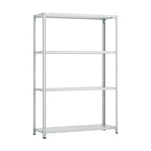 トラスコ CB型セミボルトレス軽量棚 900X600XH1800 4段 WG色 CB-6364-WG 1台