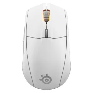 SteelSeries ゲーミングマウス 無線 ワイヤレス 2.4Ghz/Bluetooth対応 軽量 低遅延 1.9ms 高耐久 18,000DPI メカニカルスイッチ 絡まり防止 PTFE(テフロン)ソール Rival 3 WL Gen 2