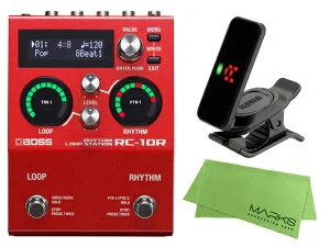 BOSS ボス RC-10R + KORG Pitchclip 2 PC-2 + マークスオリジナルクロス セット ギターエフェクター／ルーパー