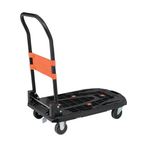 トラスコ 樹脂台車 カルティオ ブラック 樹脂ストッパー付 MPK-780-BK-JS