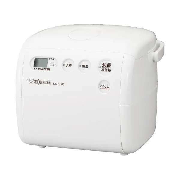 象印マホービン NS-NH05-WZ 小容量マイコン炊飯ジャー 3合炊き ソフトホワイト