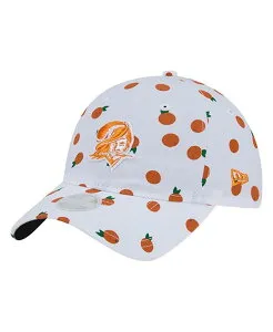 ニューエラ レディース アクセサリー 帽子 New Era Women's White Tampa Bay Buccaneers Fruit Pattern 9TWENTY Adjustable Hat White ホワイト