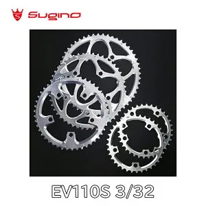 【4/25は「4倍！」エントリーでポイントUP】Sugino(スギノ) チェーンリング EV110S 3/32 アウター シルバー