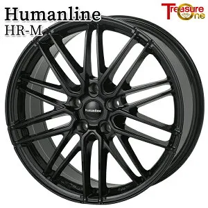 トレジャーワン ヒューマンライン HRM サイズ：16インチ 6.5J HOLE/PCD：5H 114.3 インセット：38 ハブ径：73.1 ナット座面：テーパー60° カラー：ブラック（BK） アルミホイール単品 1本 4本以上送料