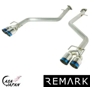 Remark レクサス RC200t RC300 ASC10 RC350 GSC10 2015年~ IS200t IS250 IS300 IS350 2017~2020年 F-Sports F-スポーツ リマーク アクセルバック シングルウォール出口 マフラー エキゾースト ステンレス チタンブルー